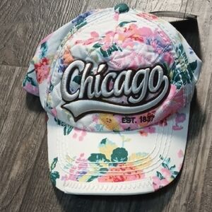 Robin Ruth Floral Chicago Cap - Pink and Green